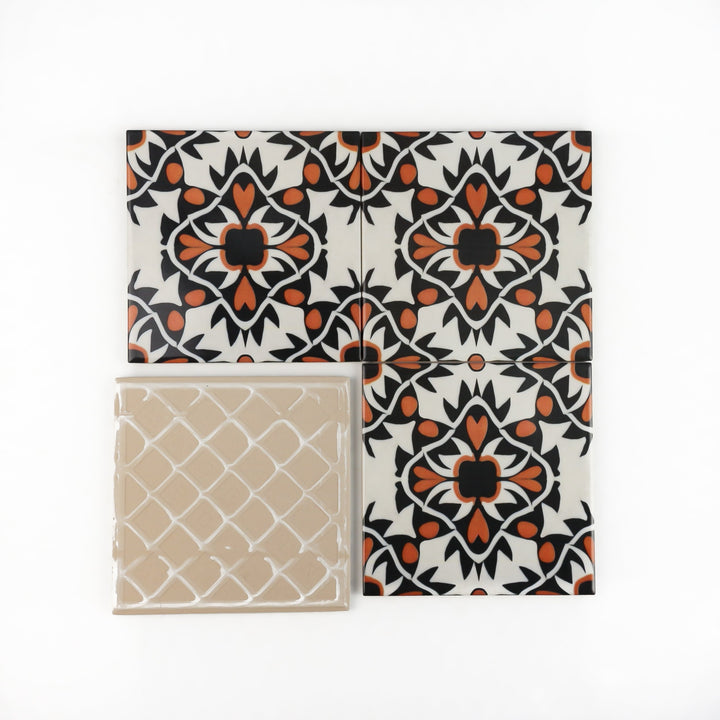 Aztec Tile -  FIRED INK Version