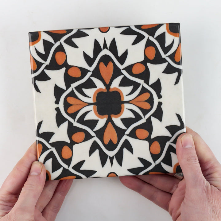 Aztec Tile -  FIRED INK Version