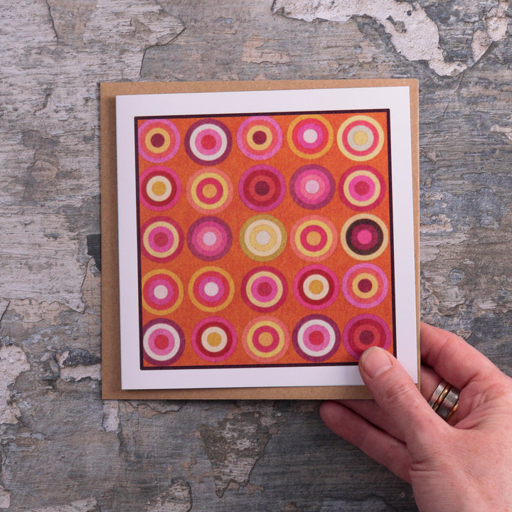 SALE Orange Circles card