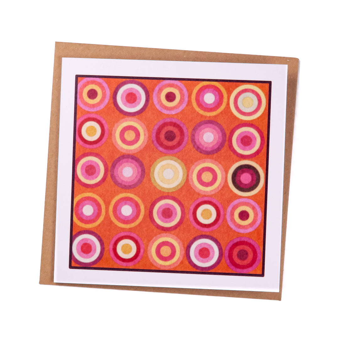 SALE Orange Circles card