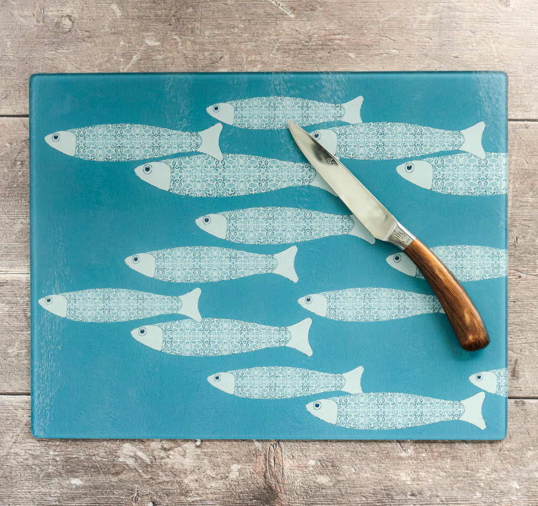 SALE - Large Rectangular Worktop Protector - Ocean Shoal Sky Blue