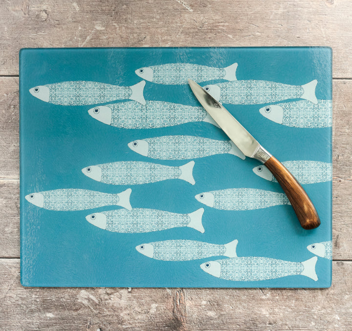 SALE - Large Rectangular Worktop Protector - Ocean Shoal Sky Blue