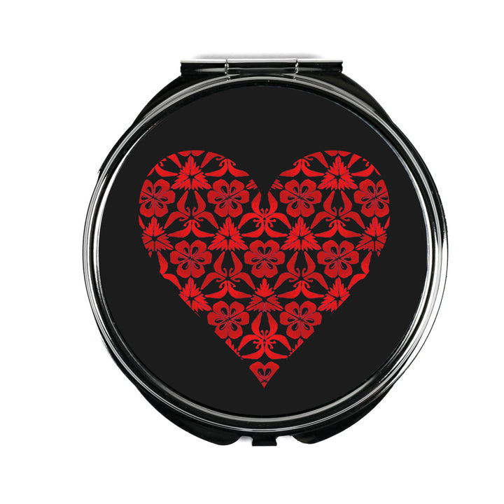Heart Compact Folding Mirror