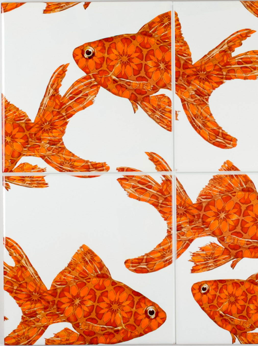 Goldfish Tile - stone - large scale version