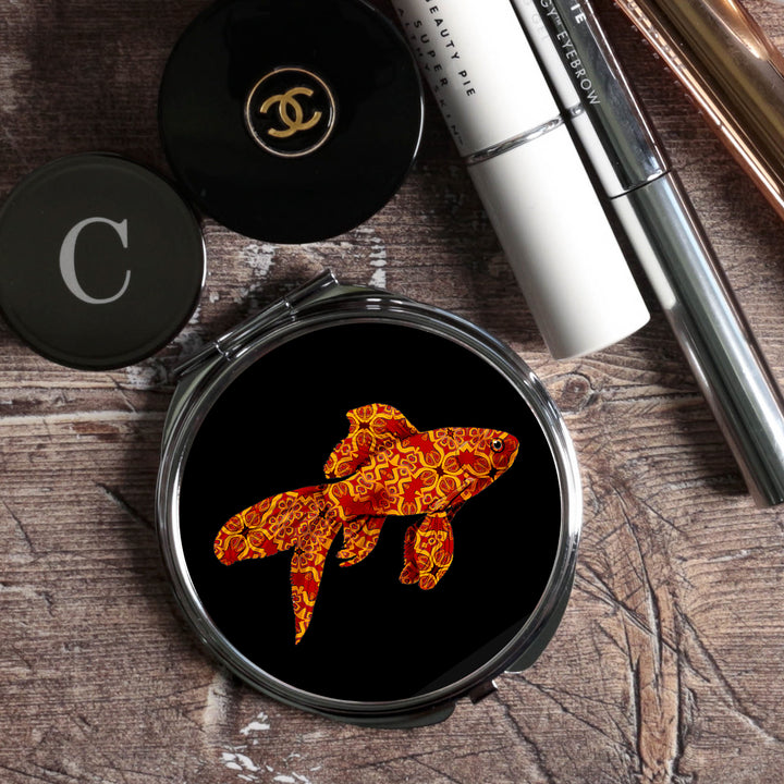 Red Fish Compact Folding Mirror