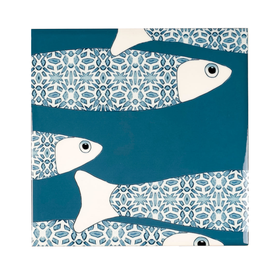 Ocean Shoal tile - Large Scale - Teal