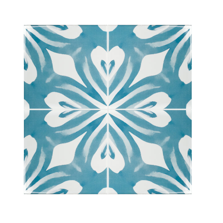 Aqua Watercolour Tiles -  FIRED INK Version