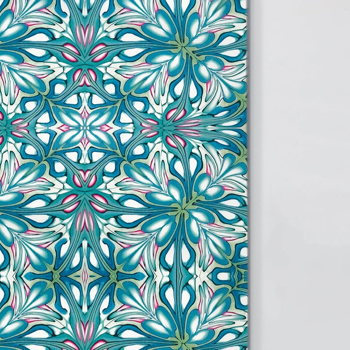 Flourishing Garden Kitchen Splashback - Green / Blue