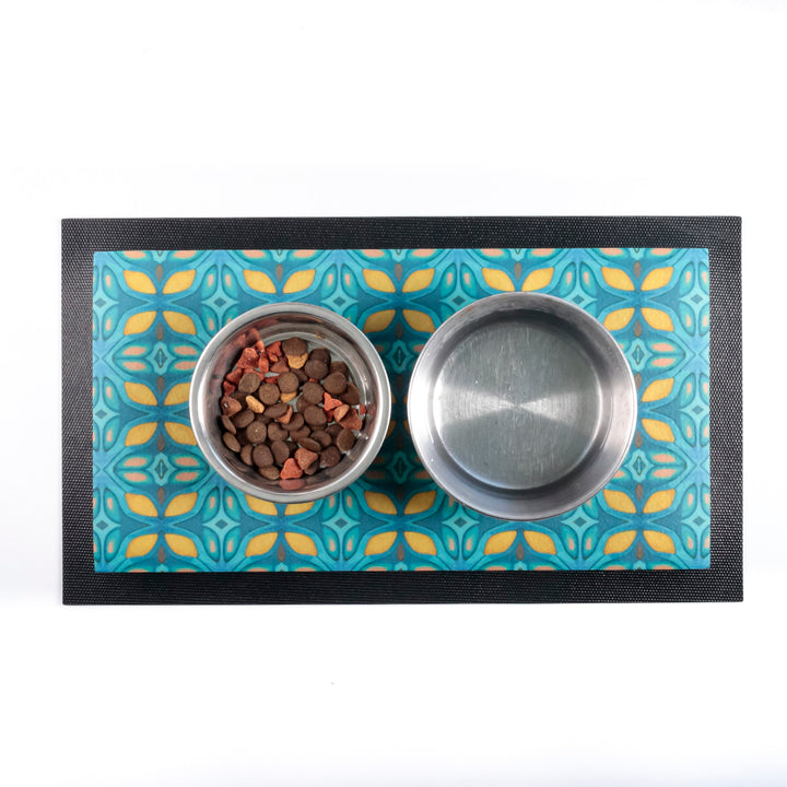 Greek Muted Pet Food Placemat