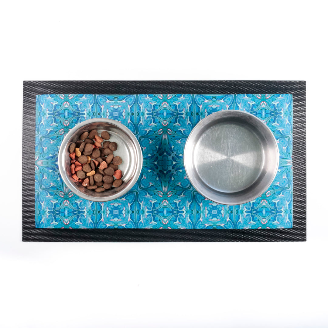 William Morris Blue Pet Food Placemat