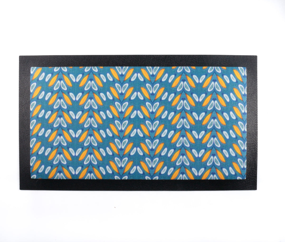 Peacock Feathers Pet Food Placemat