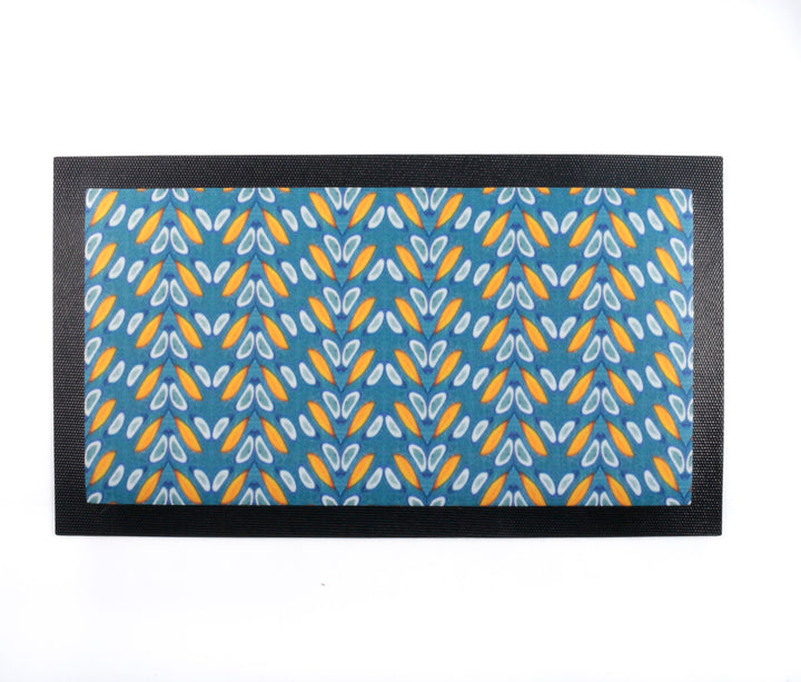 Peacock Feathers Pet Food Placemat