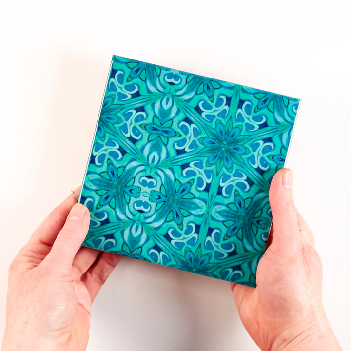 Agapanthus Tiles - offset version