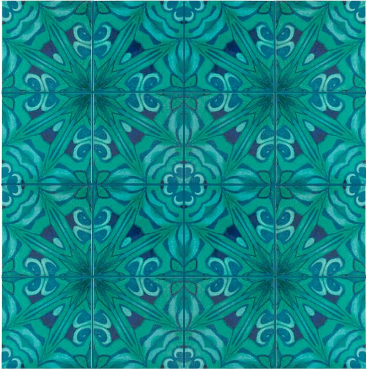 Agapanthus section tiles