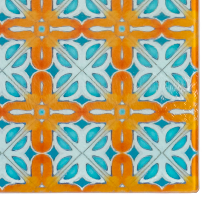 Orange Blue Alhambra Chopping Board