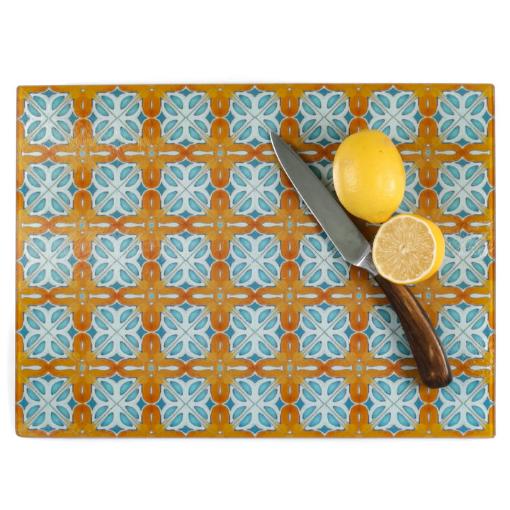 Orange Blue Alhambra Chopping Board