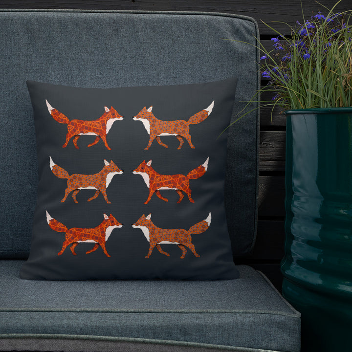 Red Foxes Cushion
