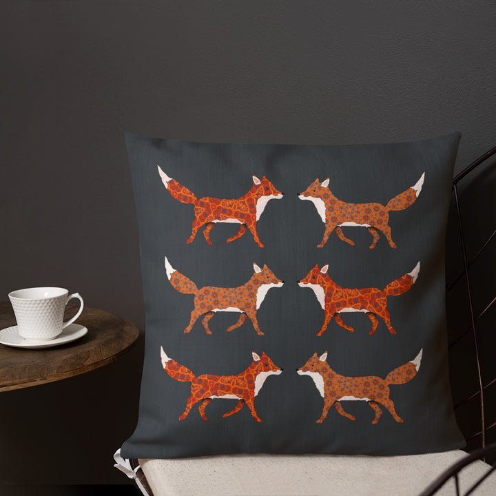 Red Foxes Cushion