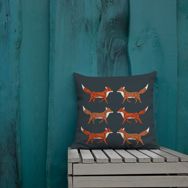 Red Foxes Cushion