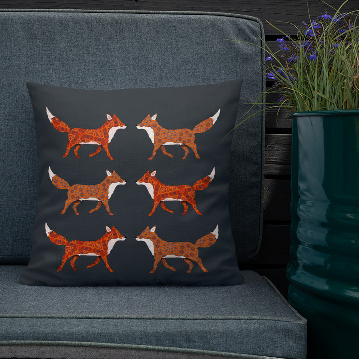 Red Foxes Cushion