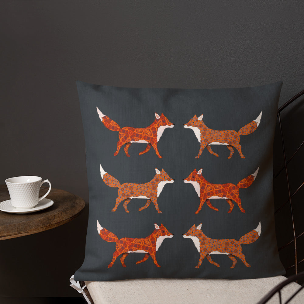 Red Foxes Cushion