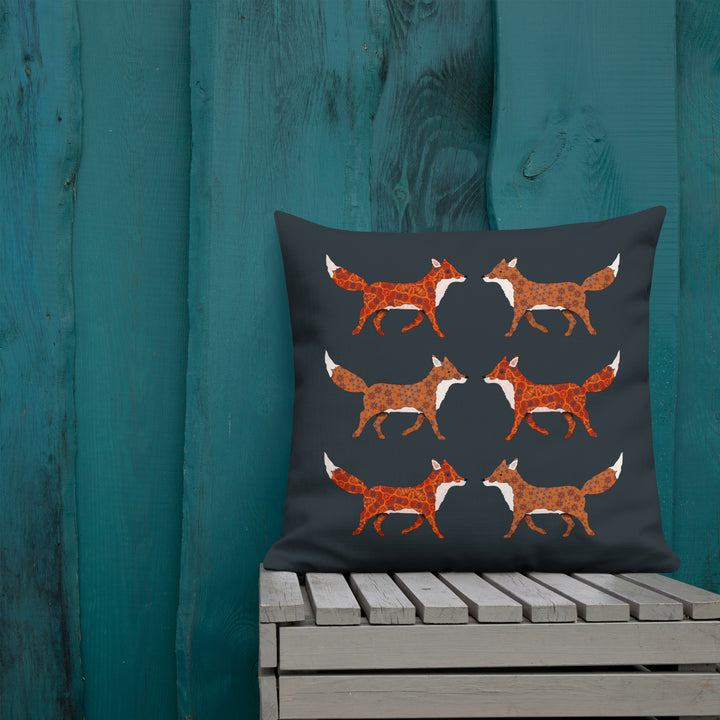Red Foxes Cushion