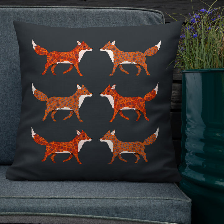 Red Foxes Cushion