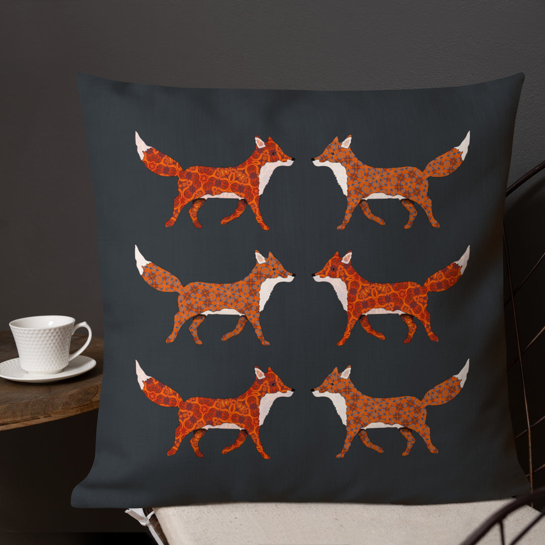 Red Foxes Cushion