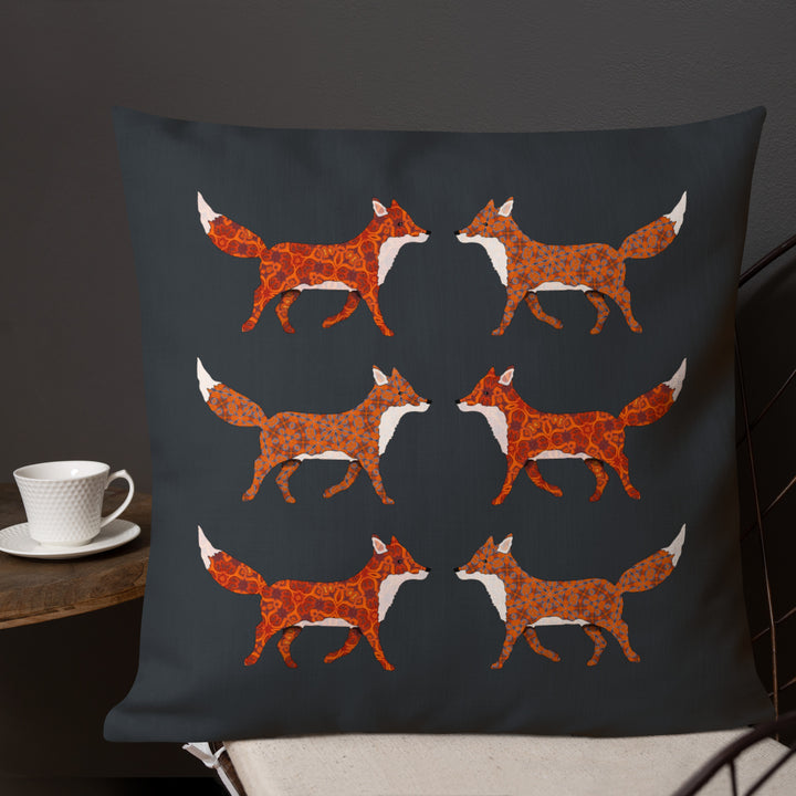 Red Foxes Cushion