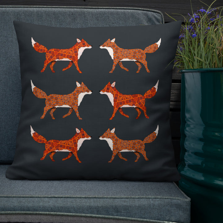 Red Foxes Cushion