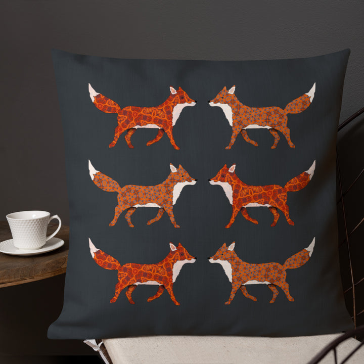 Red Foxes Cushion