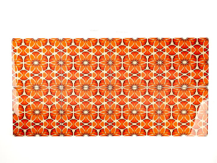 SALE Seconds : Set 8x 15.2cm / 6 in Moroccan Flower
