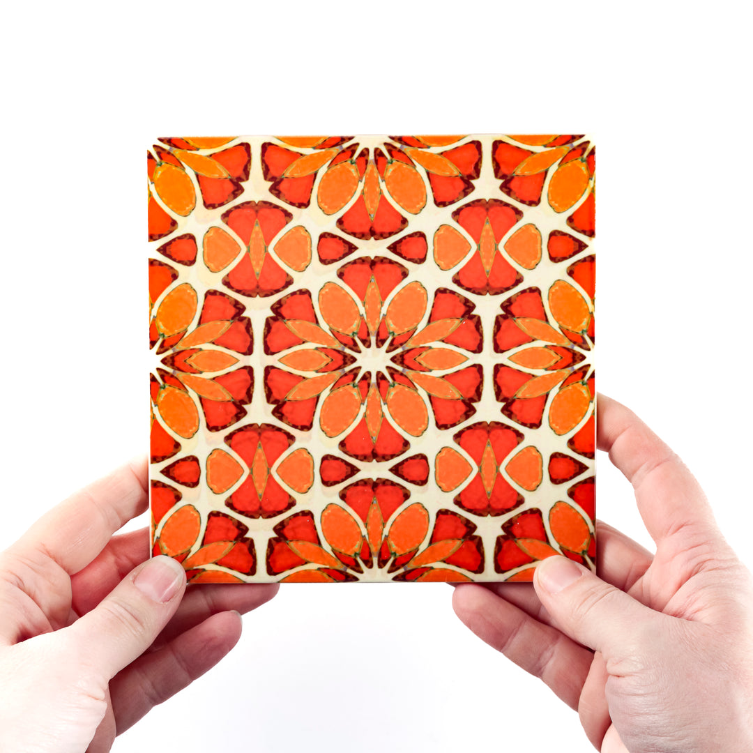 SALE Seconds : Set 8x 15.2cm / 6 in Moroccan Flower