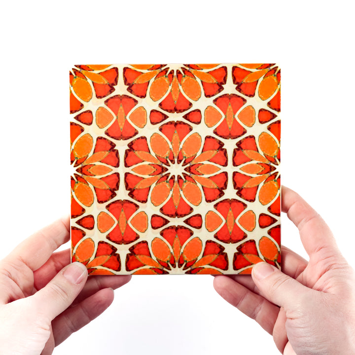 SALE Seconds : Set 8x 15.2cm / 6 in Moroccan Flower
