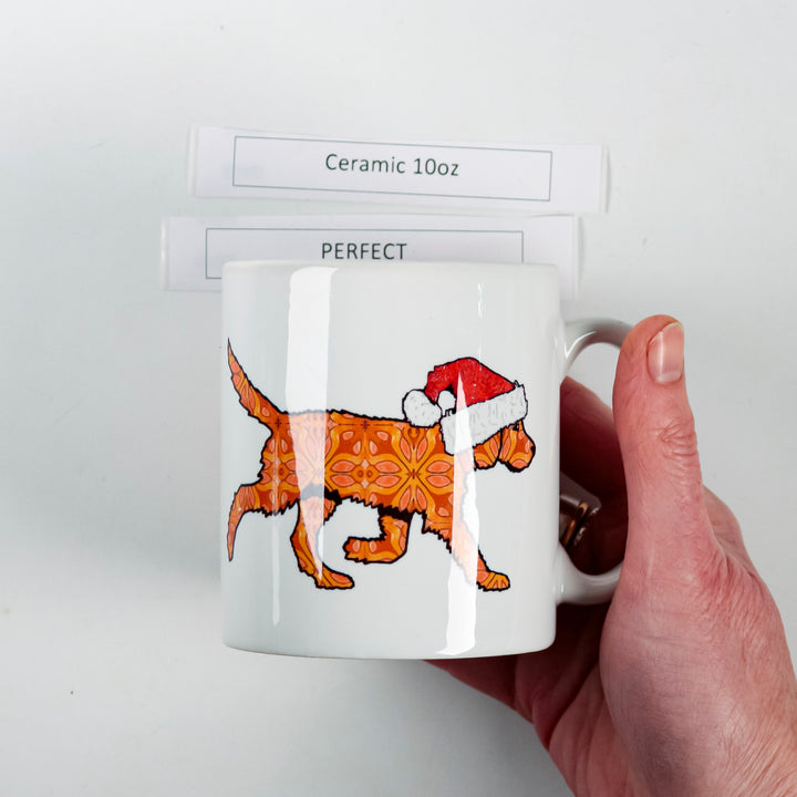 SALE Mug - Christmas Labradoodle 2 - Ceramic