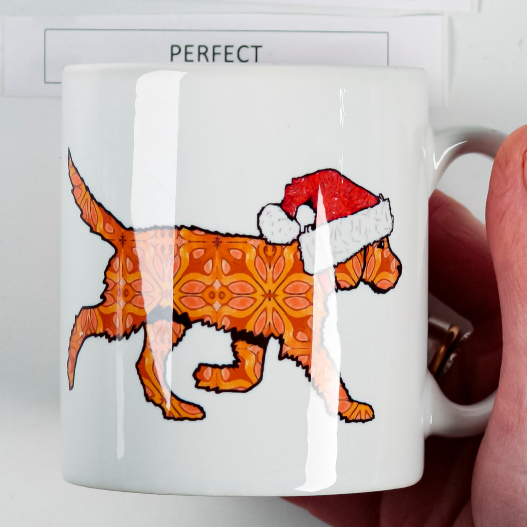 SALE Mug - Christmas Labradoodle 2 - Ceramic