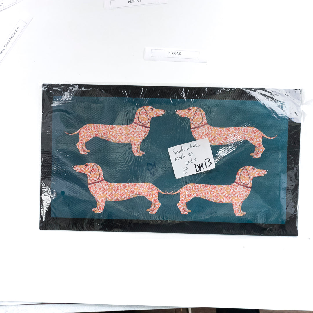 SALE Second - Dachshunds - Pet Food Placemat