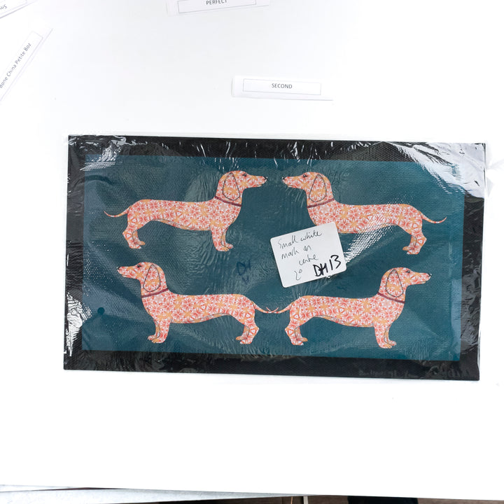 SALE Second - Dachshunds - Pet Food Placemat