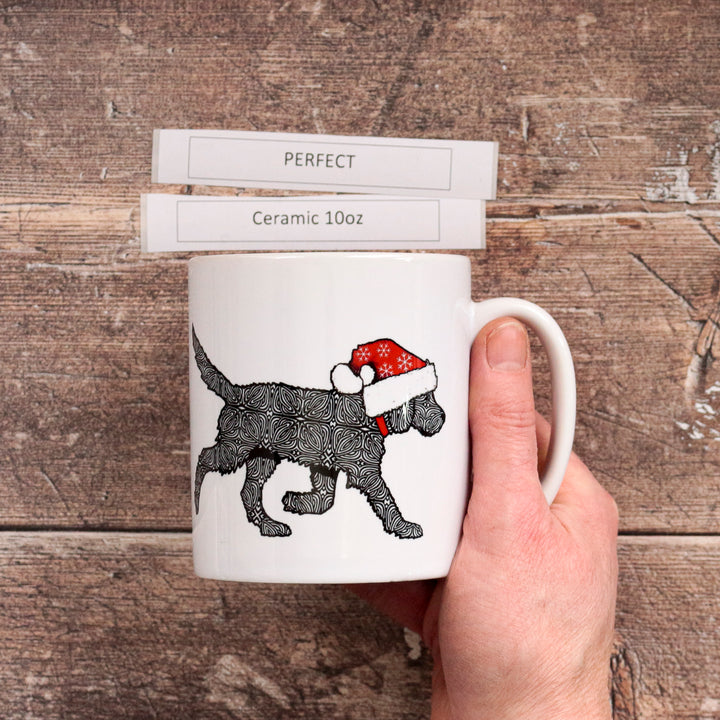 SALE Mug - Christmas Labradoodle- Ceramic
