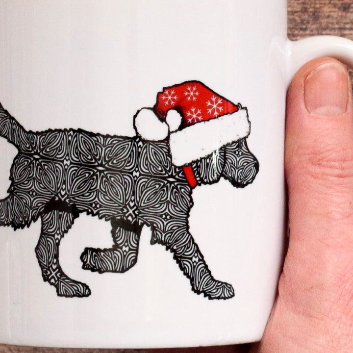 SALE Mug - Christmas Labradoodle- Ceramic