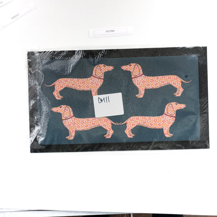 SALE Second: Dachshund Pet Food Mat