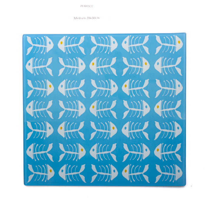 SALE: Blue Bonefish Chopping Board - Medium - Smooth