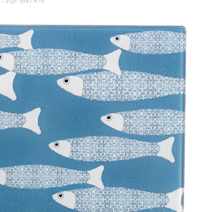SALE: Teal Ocean Shoal Chopping Board - Medium