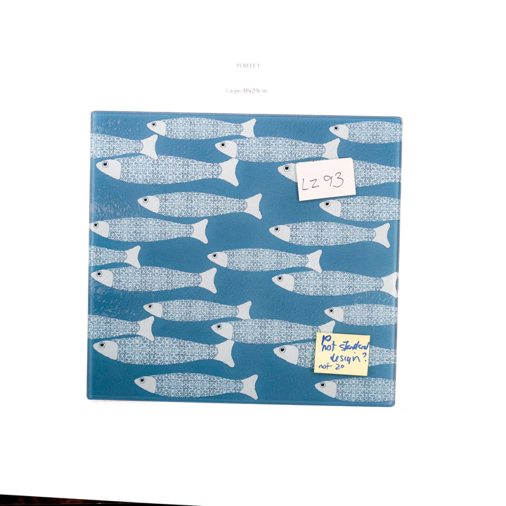 SALE: Teal Ocean Shoal Chopping Board - Medium