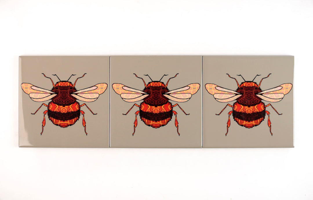 Bumble Bee tiles - honey beige