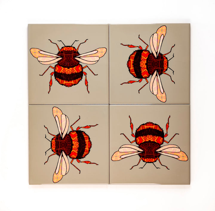 Bumble Bee tiles - honey beige