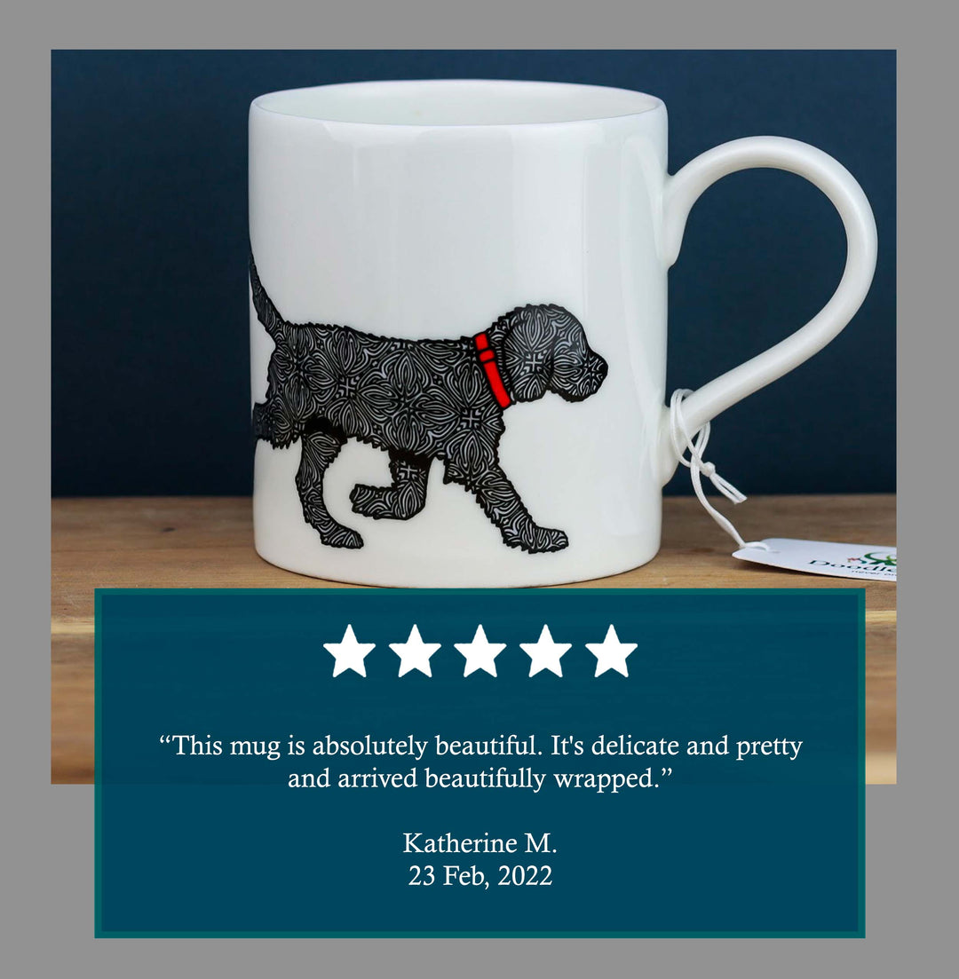 Black Labradoodle / Labrador mug