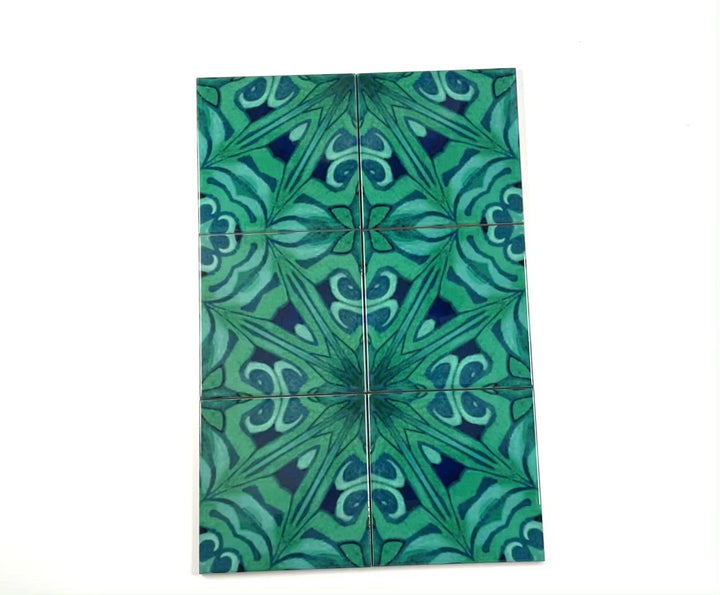 Agapanthus section tiles