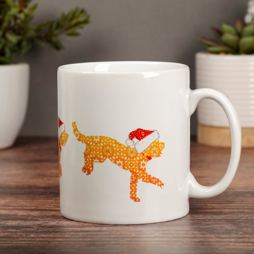 Christmas Cockapoo mug - Golden
