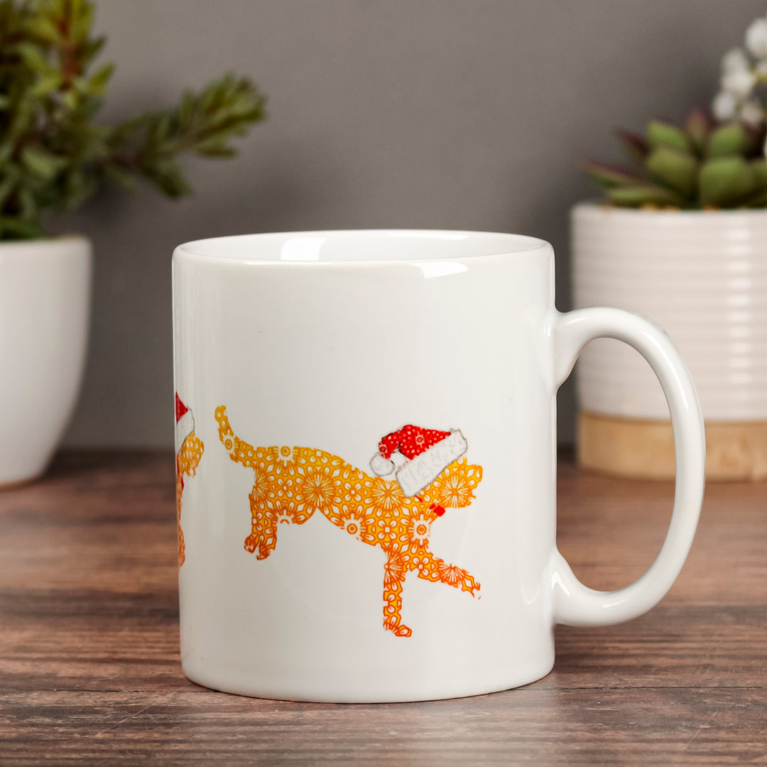 Christmas Cockapoo mug - Golden